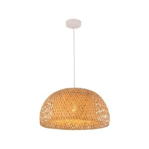 CLA Lighting CANASTA Interior Natural Bamboo Finish Pendant Light- Small