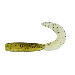 Daiwa BaitJunkie 2.5" Grub Soft Plastic Fishing Lure Lemongrass UV