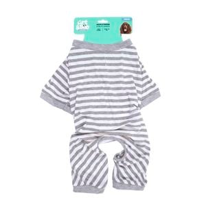 Art & Bob 40cm Grey Striped Medium Dog Pyjamas