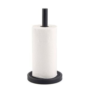 Classica Nero Mesh Paper Roll Holder Rust Resistant Home Organiser 33cm Black