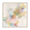 Artey | Soft Bloom II - Framed Canvas - Natural Frame - 140 x 140cm