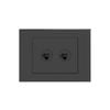 HPM VIVO 2 Gang Double RJ45 Cat5e Outlet