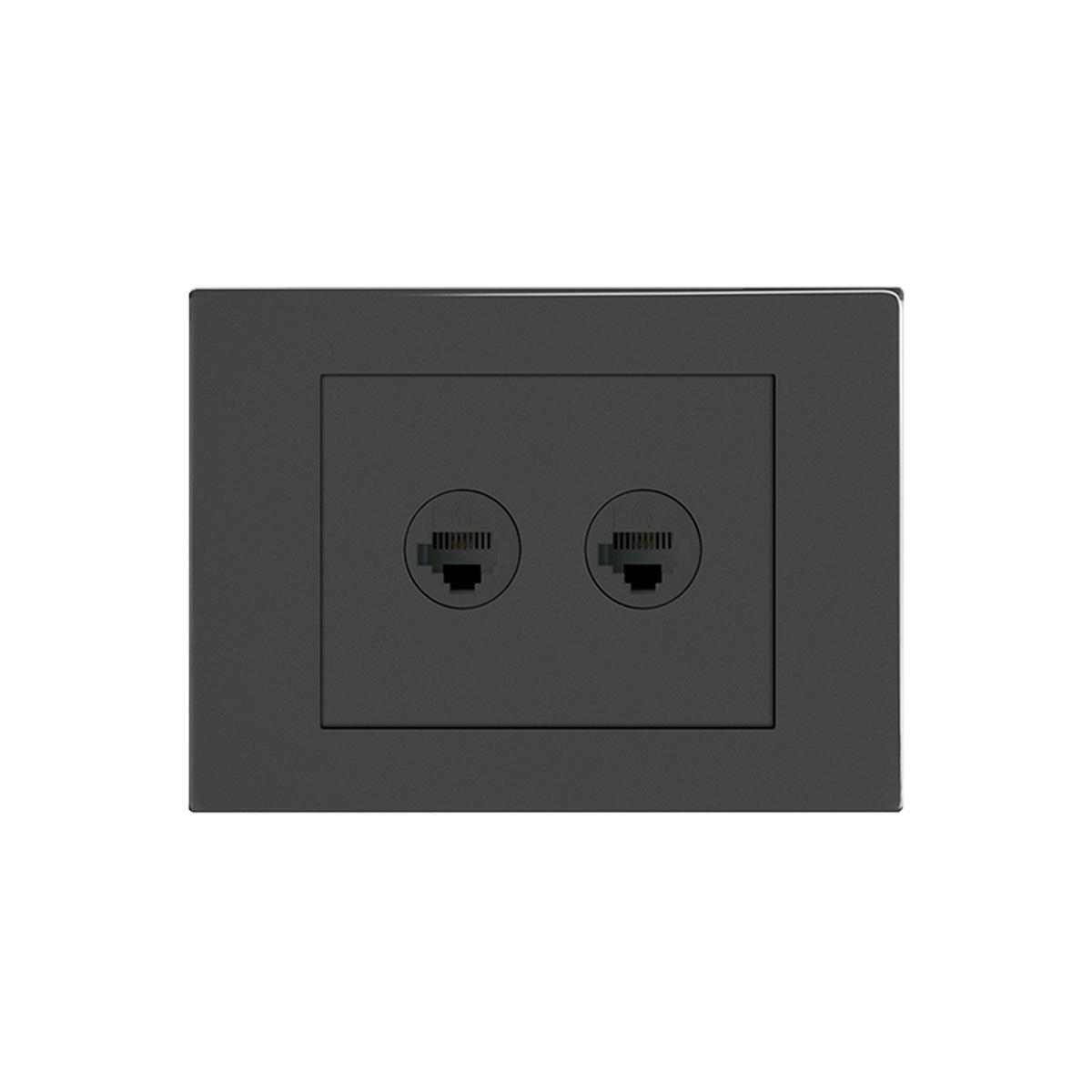 HPM VIVO 2 Gang Double RJ45 Cat5e Outlet - Bunnings Australia