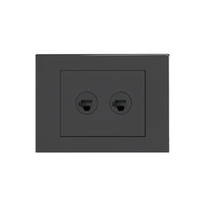 HPM VIVO 2 Gang Double RJ45 Cat5e Outlet