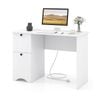 Costway Study Writing Workstation Laptop Table Computer Desk White