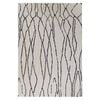 Loopsie-290cm X 200cm-tutu Beige And Black Lined Washable Rug