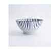 Tokyo Design Ramen Bowl Porcelain Tokusa Blue Stripe Gift Boxed 18x9.5cm