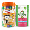 Inaba Churu Chicken Variety 50 Tubes + GREENIES Salmon 60g | Cat Treat Variety Pack