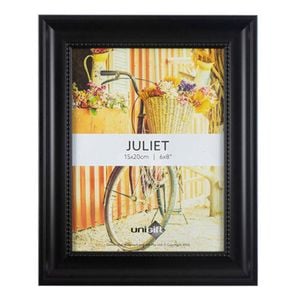 Unigift Juliet Wooden/Glass Single Picture Photo Frame 15x20cm Black