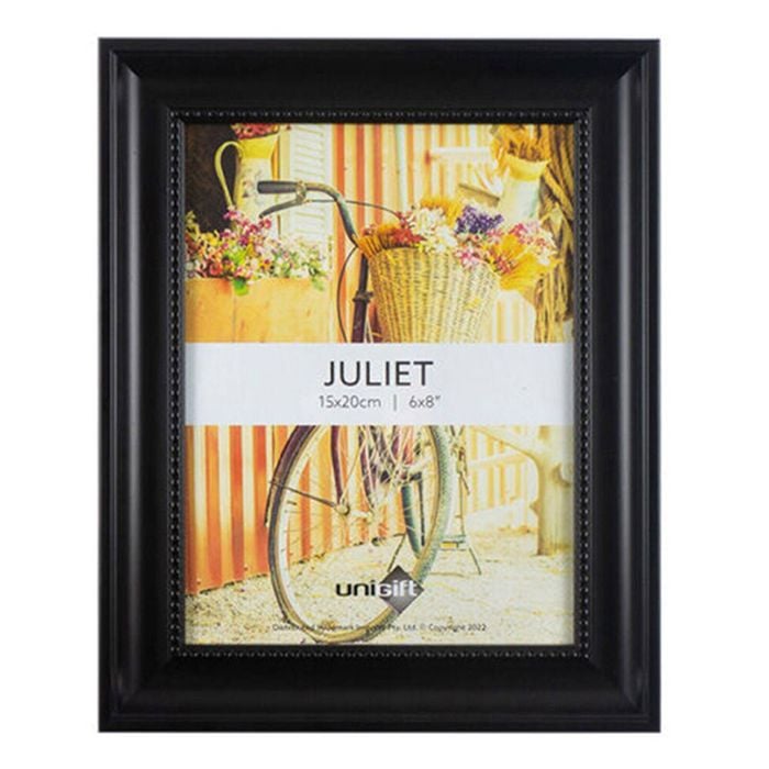 Unigift Juliet Wooden/Glass Single Picture Photo Frame 15x20cm Black