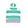 Green and Blue Kids Hooded Beach Towel - 1-3 years old kid