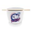Afl Noodle Bowl With Chopsticks - Western Bulldogs - Ceramic - 490ml Capacity