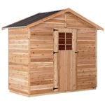 Stilla 2.52 x 1.24m Wattle Cedar Garden Shed