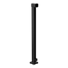 Peak 1000mm Black Aluminium Deck Balustrade End Post - Black