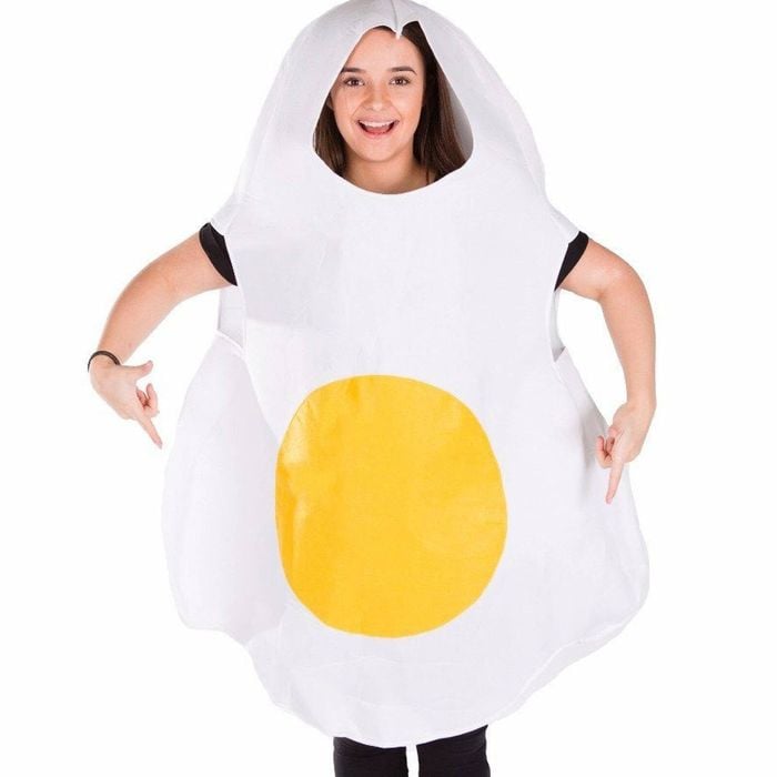 Fried Egg Novelty Adults Food Costume - One Size
