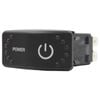 Switch Boss Dual Blue LED Laser Etched Rocker Switch (Horizontal) - Power