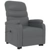 vidaXL Lift Chair Recliner Sofa Chair Stand up Chair Anthracite Faux Leather