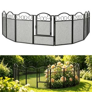 Advwin Garden Fence 61x80cm 8 Pack Pet Playpen Enclosure No Dig Fence Animal Barrier