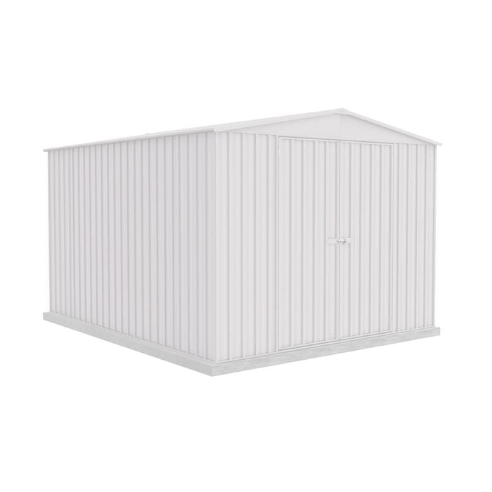 Absco Sheds 3.00mW x 3.66mD x 2.30mH Zincalume Double Door Highlander Garden Shed 