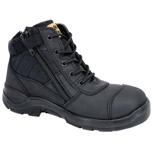Hard Yakka Size 9 Black Side Zip Slate Safety Boot Bunnings Australia