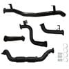 Ignite Exhausts Turbo Back For Toyota Landcruiser 78 Series V8 Troopy 3" Cat With Pipe Black Aluminised Steel