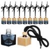 NNEOBA 10PCS Hanging Car Perfume Bottle DiffuserOrnament Black