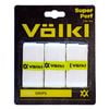 3Pack Volkl Super Perf Over Grips for Tennis Squash Pickleball Racquets  White