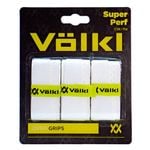 3Pack Volkl Super Perf Over Grips for Tennis Squash Pickleball Racquets  White