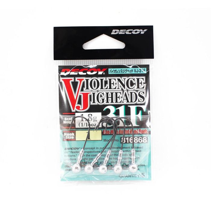 Decoy VJ31F Violence Round Ball Shape Fishing Jighead 1/16oz 1