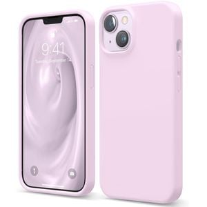 Silicone Phone Case For iPhone 13 Shockproof Microfiber Lining - Lilac
