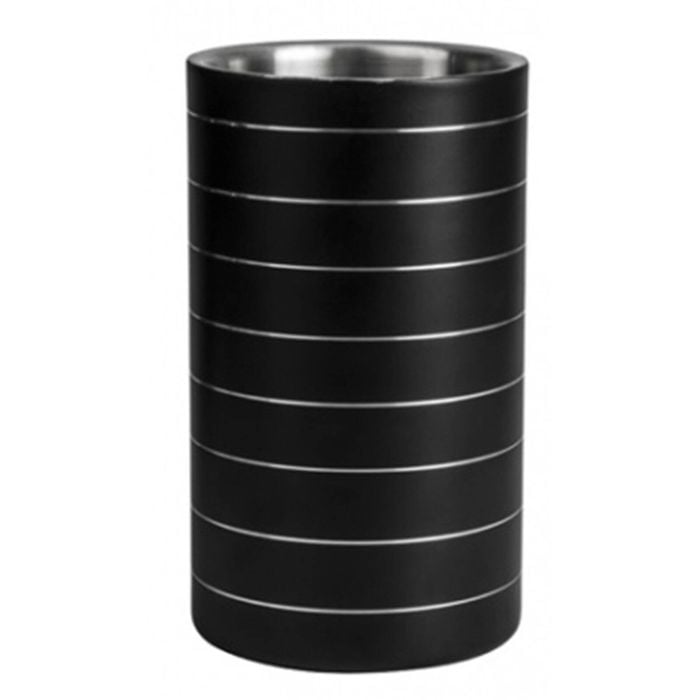 Stainless Steel Wine Cooler Insulated - Black