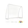 Costway 2.5 X 1.8m Soccer Goal Kids Outdoor Football Net W/5 Training Cones