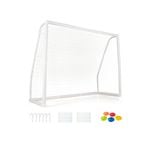 Costway 2.5 x 1.8M Soccer Goal Kids Outdoor Football Net w/5 Training Cones