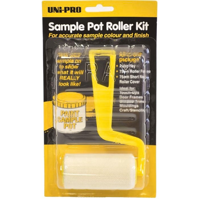 UNi-PRO 75mm Sample Pot Paint Roller Kit