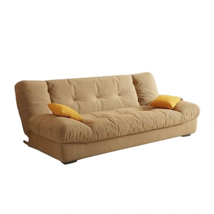 TOPONE Sofa Bed Living Room Small Apartment Sofa Bed Dual-purpose Folding Double Sofa - Milk Coffee