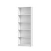 Oikiture Bookshelf Bookcase Display shelves White