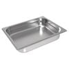 Vogue Gastronorm Tray Heavy Duty Stainless Steel 1/2 Size 40mm Deep 2.5l Capacity