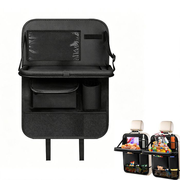 Catzon Car Seat Storage Bag Foldable Desktop Tray 6 Pocket Organizer