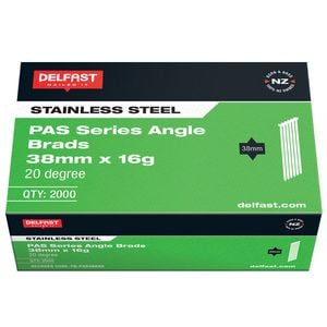 Delfast 38mm x 16ga Stainless Steel Angle Brad - 2000 Pack