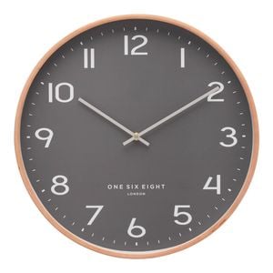 One Six Eight London Olivia Grey 53cm Silent Wall Clock