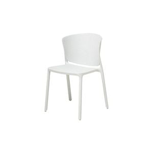 Olg Ripple Commercial Grade Moulded Plastic Stackable Chair Cloud Grey
