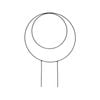 Jack 450 x 300mm Black Duo Circle Plant Trainer