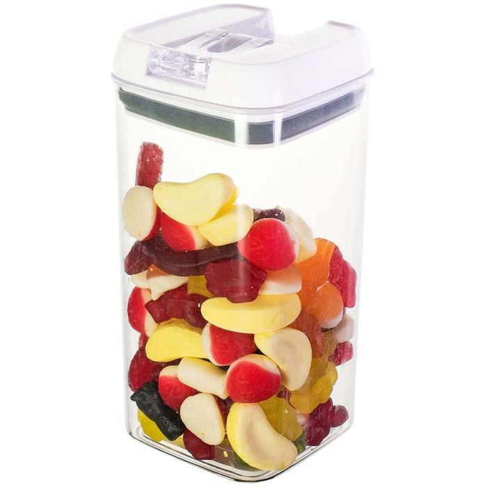 Avanti 1.2L Flip Top Plastic Storage Container w/ Lid - White