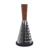 Cerve Acacia Handle & Stainless Steel Grater Non-slip Silicone Base 25cm Black