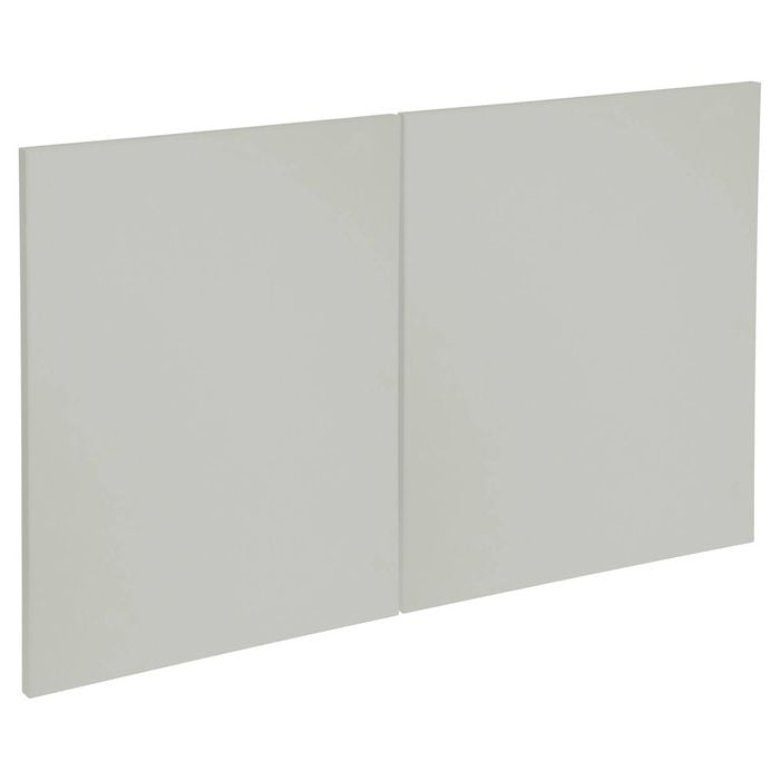 Kaboodle 1000mm White Pepper Modern Fridge Cabinet Doors - 2 Pack