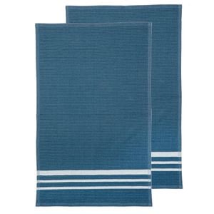 2PK Ladelle Terry Cotton 45x70cm Kitchen Towel Cleaning Dish Drying Cloth Blue