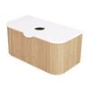 CIBO 900mm White Oak Ripple Luxe Vanity With Solid Surface Top