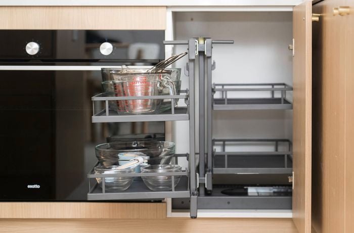 Make use of tricky corners and tall spaces