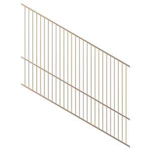 ProtectorAl 1201-2400W x 1800H Primrose Raked 16-30º Flat Top Pool Fence Panel