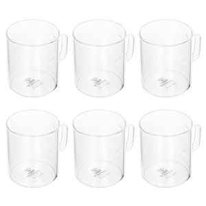 6pc Wilmax England 400ml Thermo Glass Cup Coffee Mug - Clear